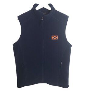 Core‎ 365 Fleece Vest Mens Small Navy Blue Orange Flag Auburn University